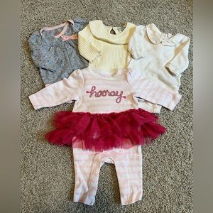 EUC baby girl lot, newborn and 0-3months